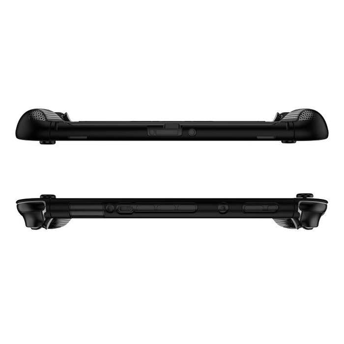 For Nintendo Switch 2  Detachable X-pattern Protective Case with Holder(Black)