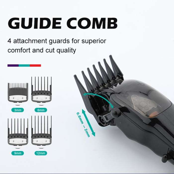 VGR V-653 Professional USB Electric Hair Clipper with Holder(Black)