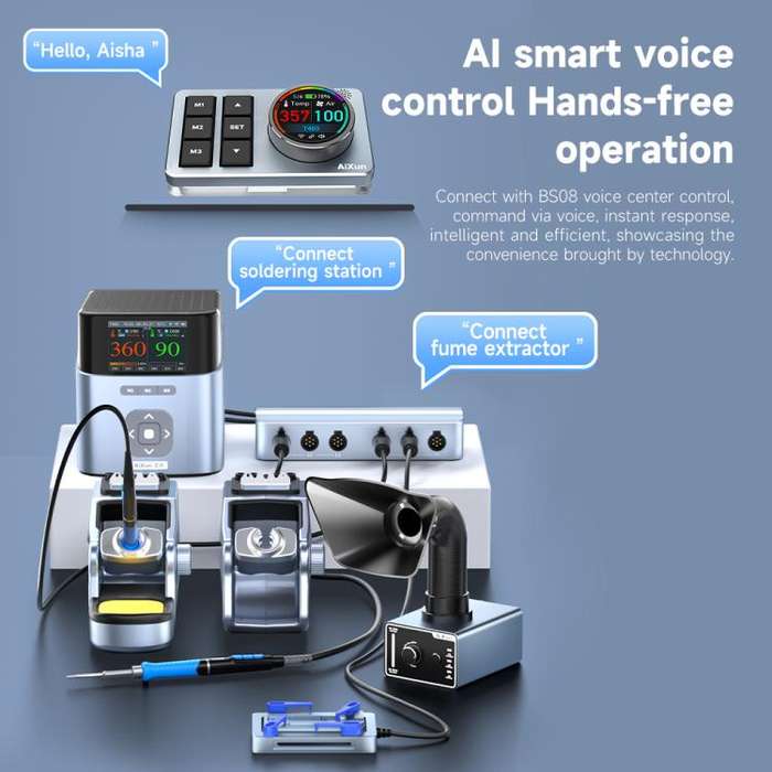 AiXun T400 320W Smart Soldering Workstation, Plug:EU Plug