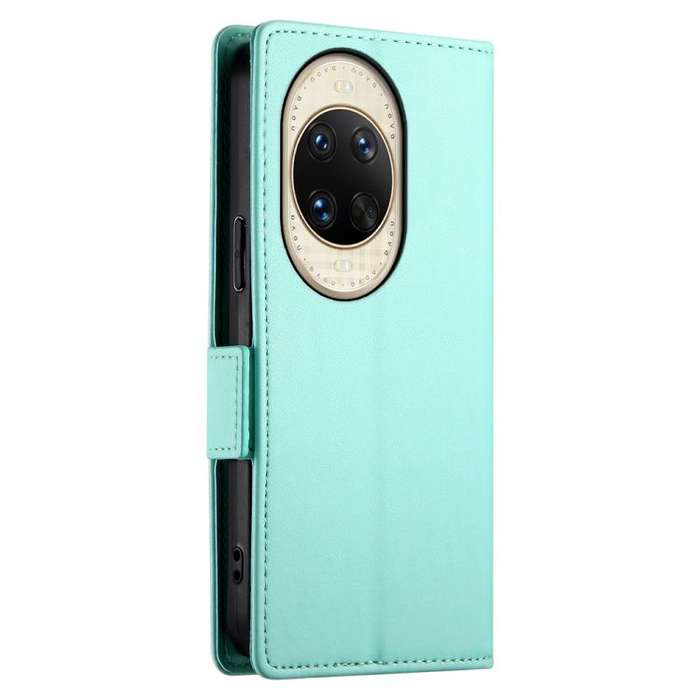 For Huawei nova 14 Ultra Side Buckle Magnetic Frosted Leather Phone Case(Mint Green)