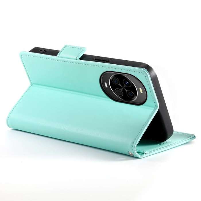 For Huawei nova 14 Side Buckle Magnetic Frosted Leather Phone Case(Mint Green)