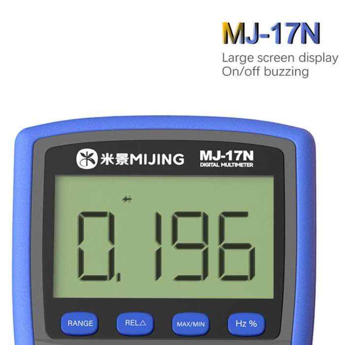 Mijing MJ-17N Auto Range LCD Display True-RMS High-precision Digital Multimeter