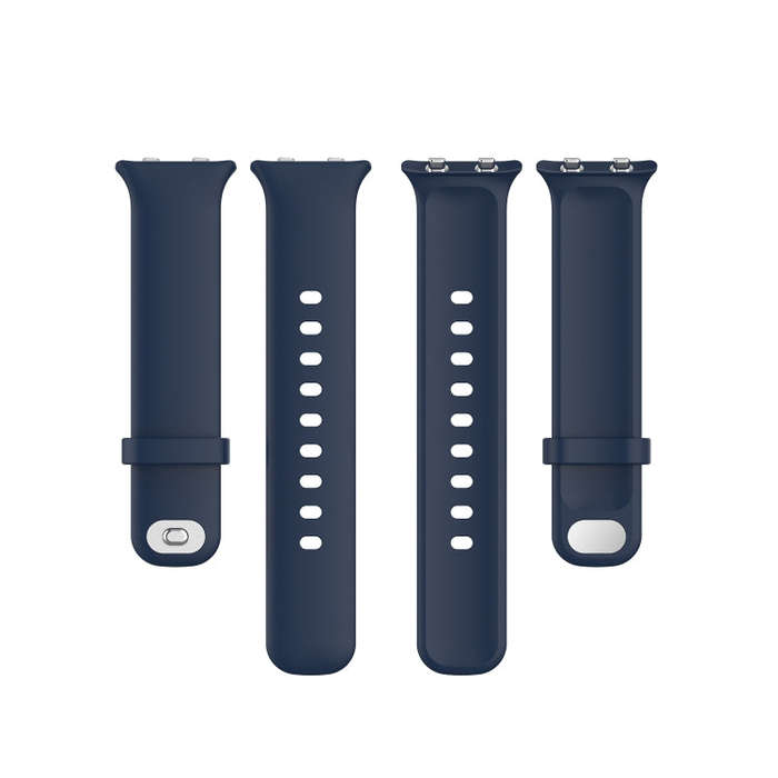 For OPPO Watch 46mm Silicone Watch Band(Midnight Blue)