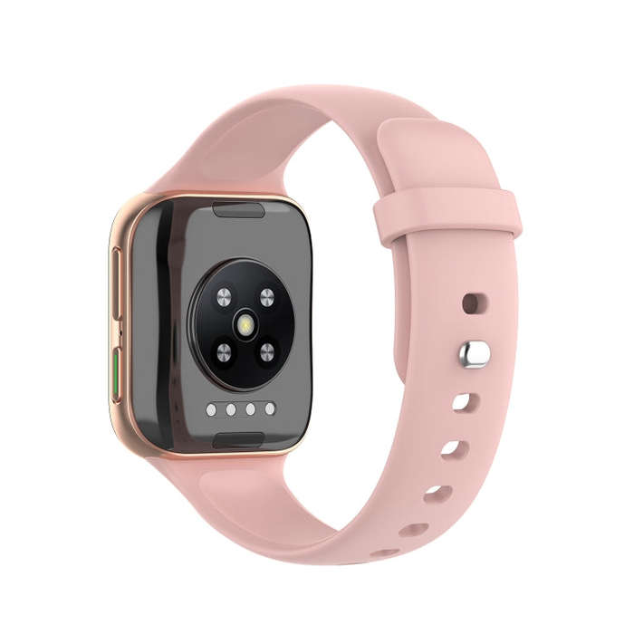 For OPPO Watch 46mm Silicone Watch Band(Pink Sand)