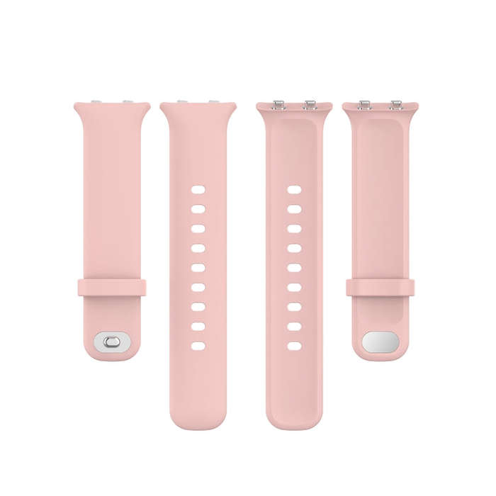 For OPPO Watch 46mm Silicone Watch Band(Pink Sand)