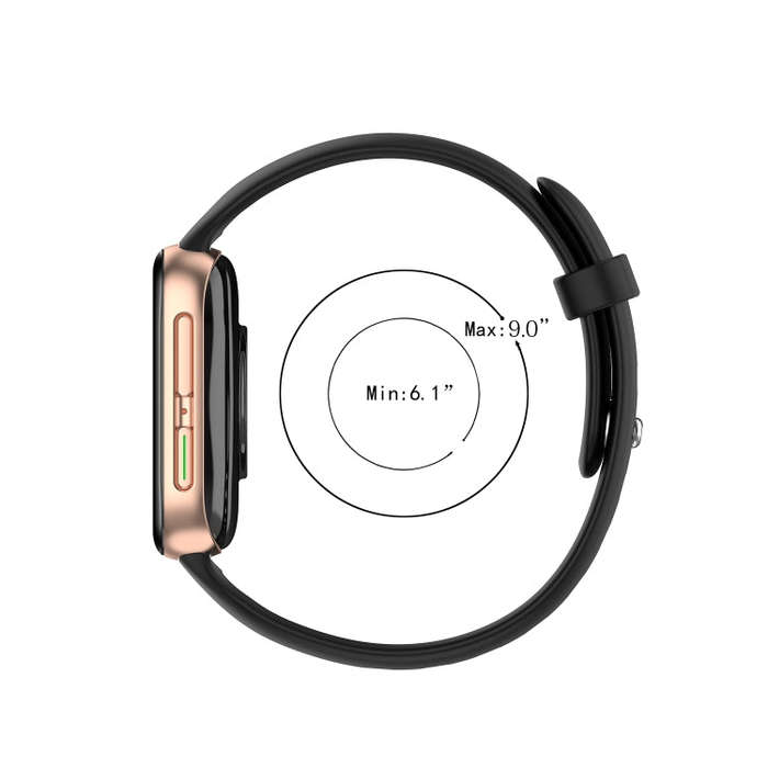 For OPPO Watch 46mm Silicone Watch Band(Pink Sand)