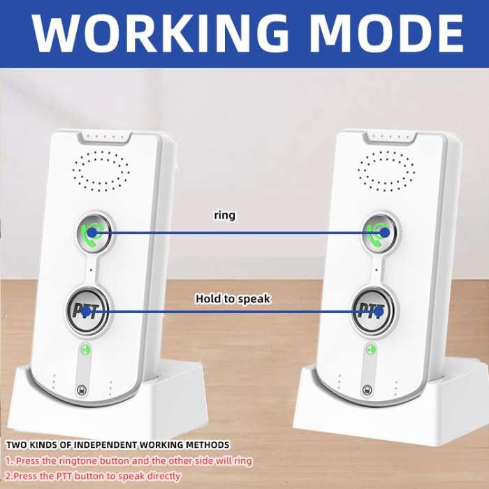 H8S-2T Wireless Two-way Voice Pager(Black)