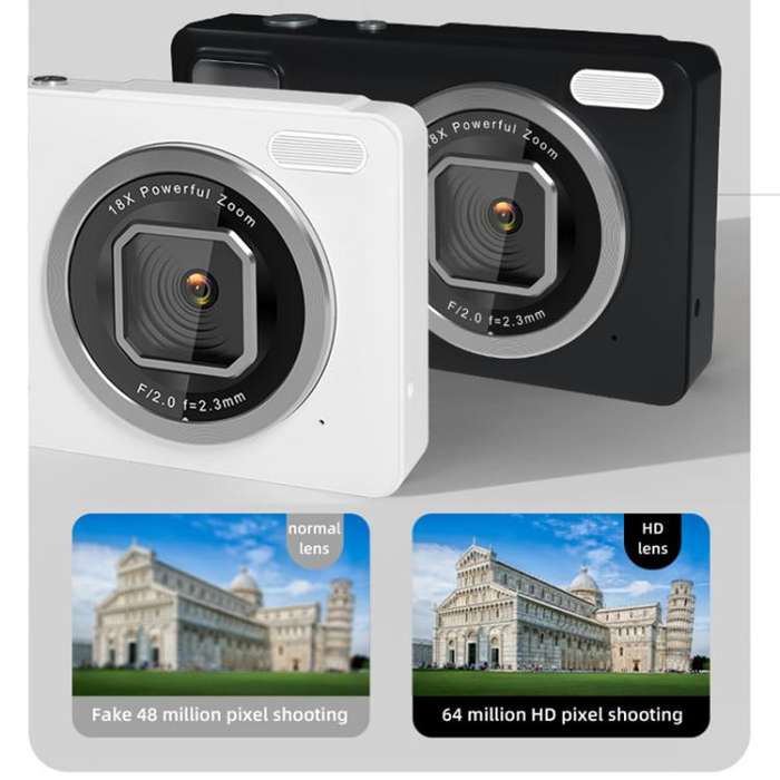 DC15 2.4 inch 18X Digital Zoom Camera 4K HD Video 64MP Shooting(Green)