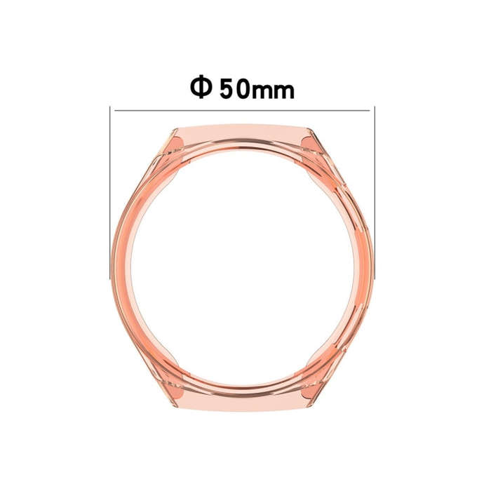 For Huawei Watch GT2e 2 in 1  Tempered Glass Screen Protector + Fully Plating PC Case(Golden)