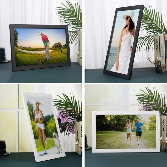 XCLT2150 21.5 inch LED Display Digital Photo Frame, Plug Type:AU Plug(White)
