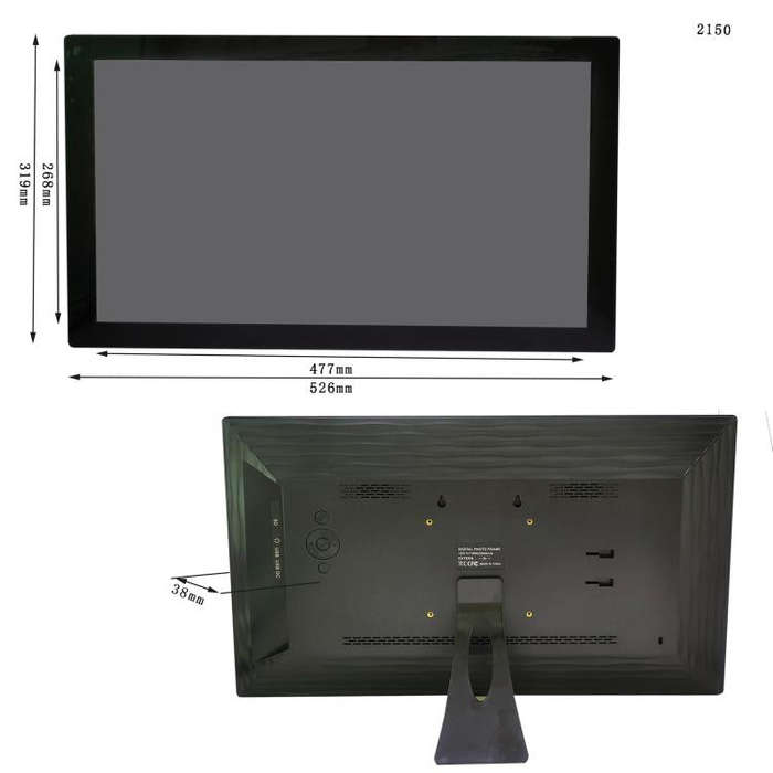 XCLT2150 21.5 inch IPS Screen WiFi Digital Cloud Photo Frame Wall Mounted LED Advertising Machine...