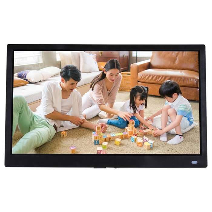 XCLT-1730 17.3 inch LED HD Screen WIFI Cloud Photo Frame with Stand, Plug:AU Plug(Black)