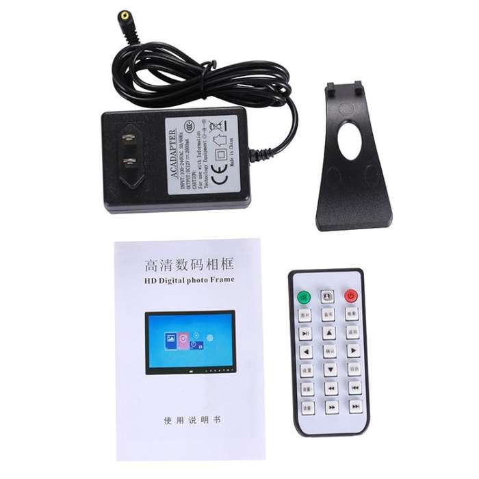 XCLT-1730 17.3 inch LED HD Screen WIFI Cloud Photo Frame with Stand, Plug:AU Plug(Black)