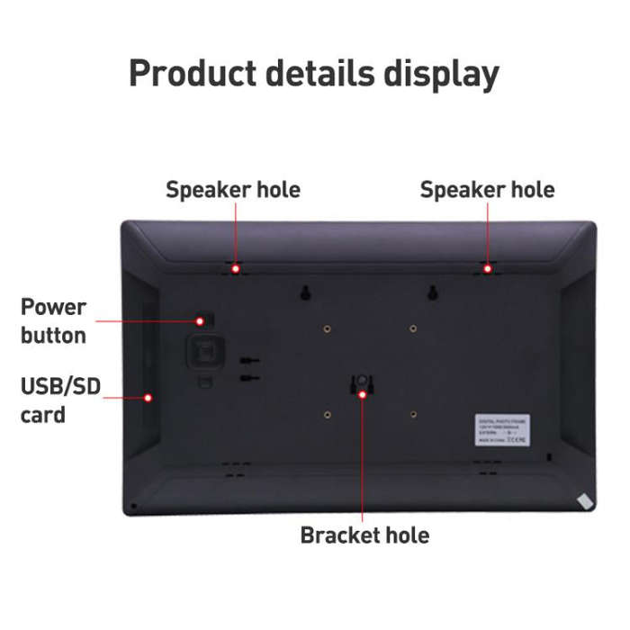 XCLT-1730 17.3 inch LED HD Screen WIFI Cloud Photo Frame with Stand, Plug:EU Plug(White)