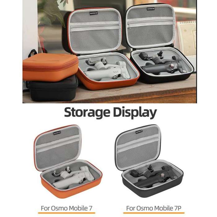 For DJI Osmo Mobile 7 Sunnylife Portable Carrying Case Mini Bag Handbag(Orange)