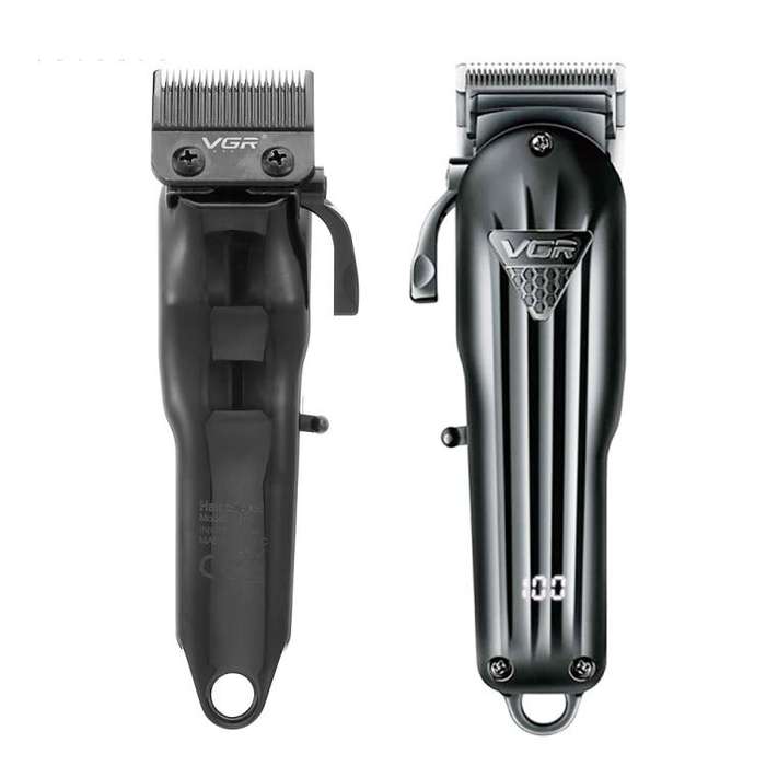 VGR VGR-282 4-gear Fine-tuning Digital Display USB Electric Hair Clipper(Black)