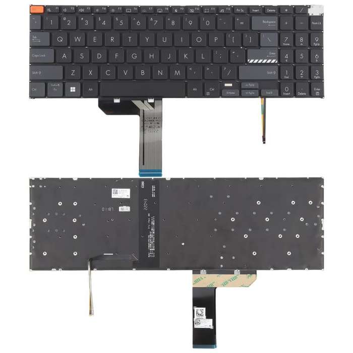 US Version Backlit Laptop Keyboard for Asus Vivobook Pro 15X OLED K6501 M6501(Black)
