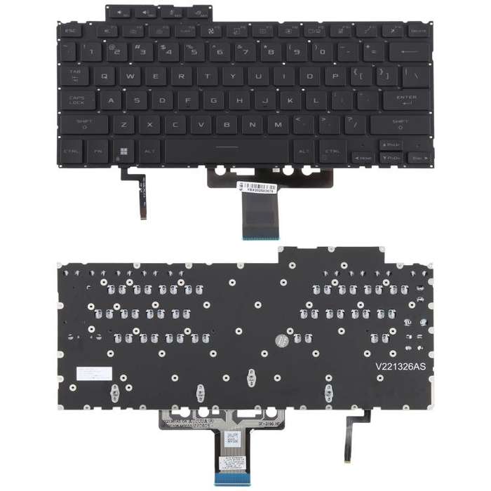 US Version Backlit Laptop Keyboard for Asus ROG Flow X13 GV302 2023 GV302XV GV302XU(Black)