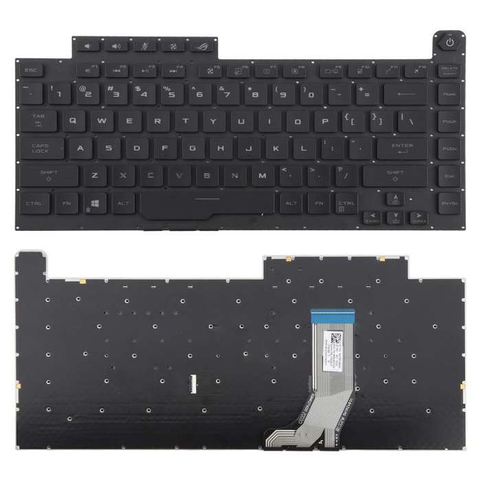 US Version RGB Backlit Laptop Keyboard for Asus ROG Strix Scar G512 G512LV G512LW G512LI(Black)