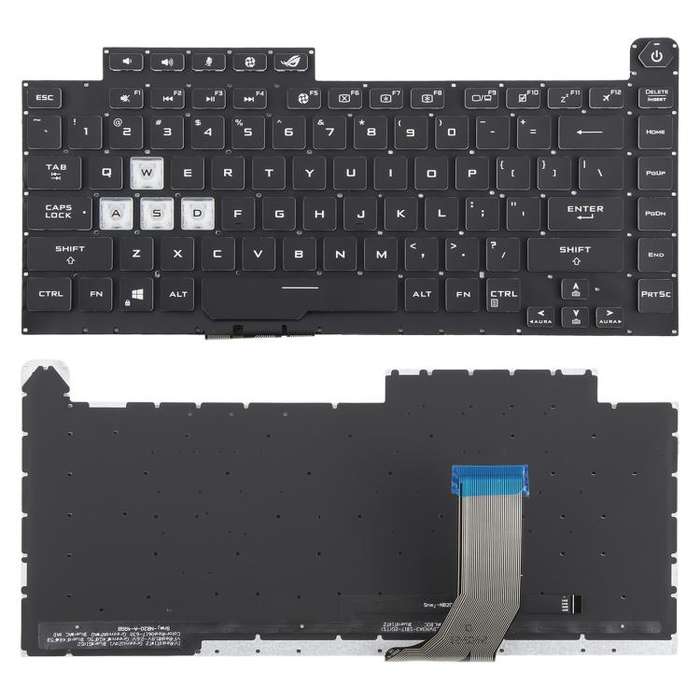 US Version Colorful 16 Pin Backlit Laptop Keyboard for Asus ROG Strix Scar G512 G512LV G512LW G51...