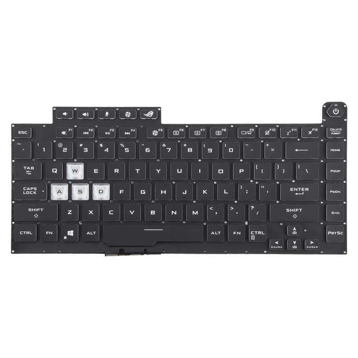 US Version Colorful 16 Pin Backlit Laptop Keyboard for Asus ROG Strix Scar G512 G512LV G512LW G51...