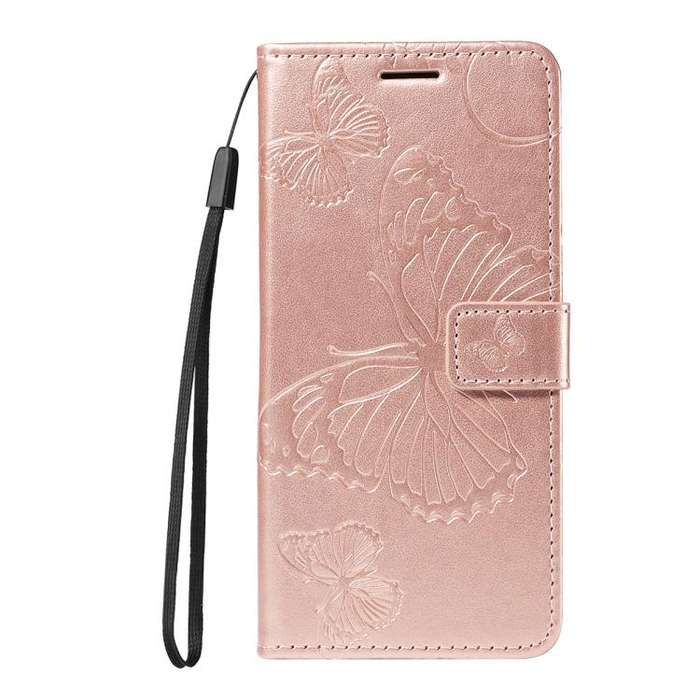 For Honor 400 Global 156.5mm 3D Butterfly Embossed Pattern Flip Leather Phone Case(Rose Gold)