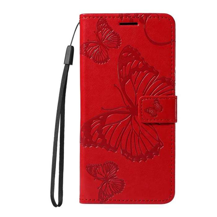For Honor 400 Pro Global 160.8mm 3D Butterfly Embossed Pattern Flip Leather Phone Case(Red)