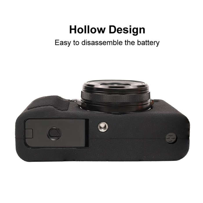For FUJIFILM X100VI Litchi Texture Soft Silicone Protective Case(Black)