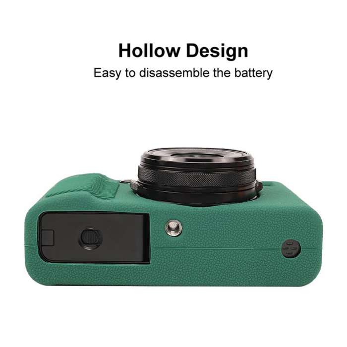 For FUJIFILM X100VI Litchi Texture Soft Silicone Protective Case(Green)