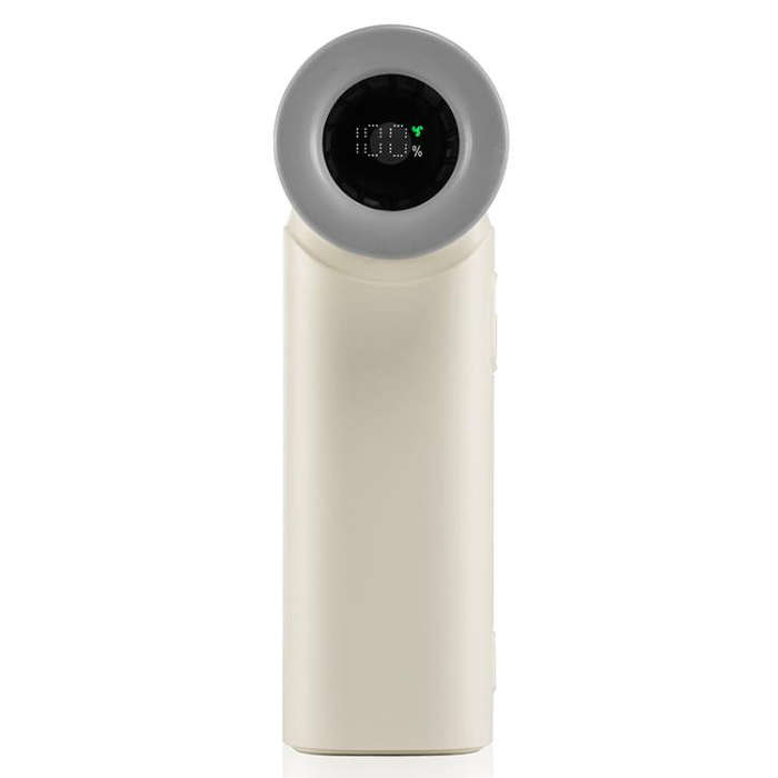 N610 Digital Display High Speed Handheld Fan(Beige)