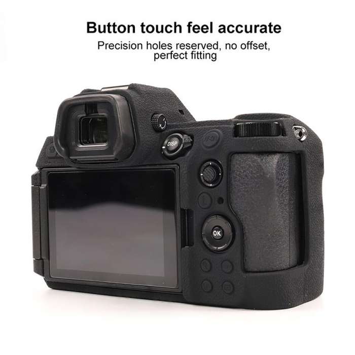 For Nikon Z6III Litchi Texture Soft Silicone Protective Case(Black)