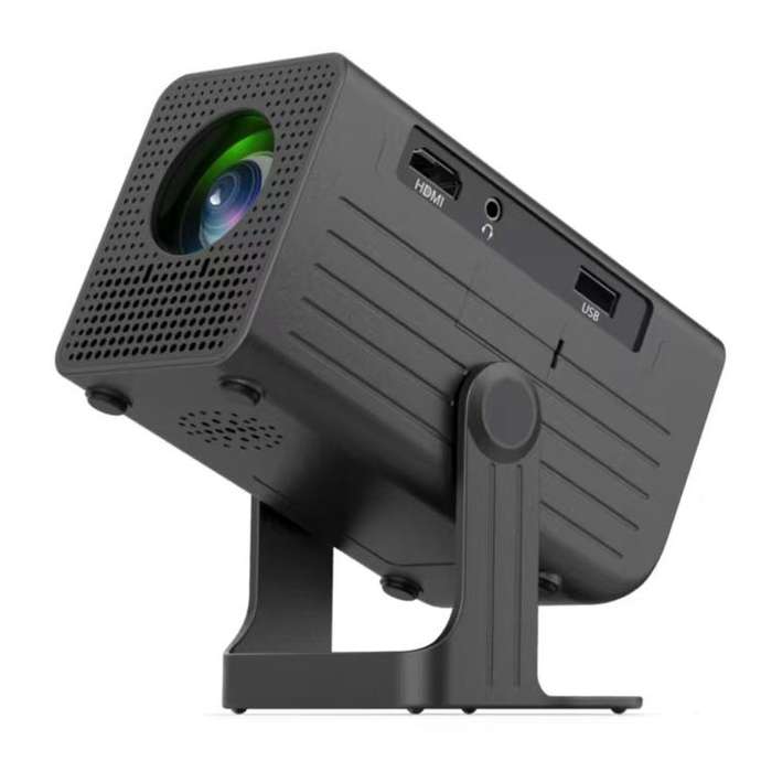 N6 1280x720P 70ANSI Android 11.0 Smart Mini Projector, Plug:UK Plug(Black)