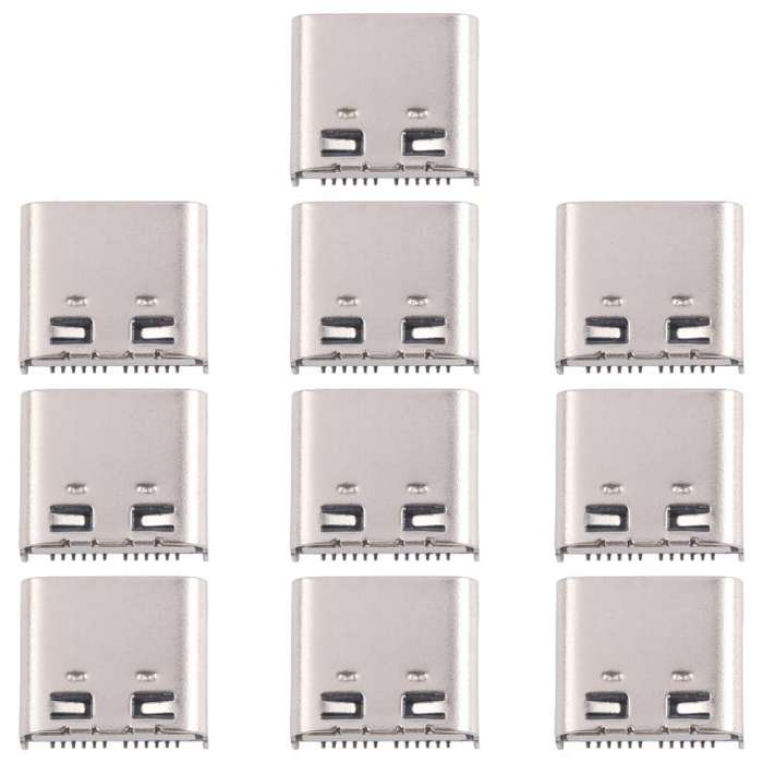 10pcs Original 12 Pin Charging Port Connector, Model:Dual-row Pin