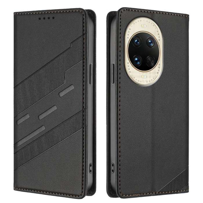 For Huawei nova 14 Embossed Multi-functional Wallet Retro Leather Phone Case(Black)