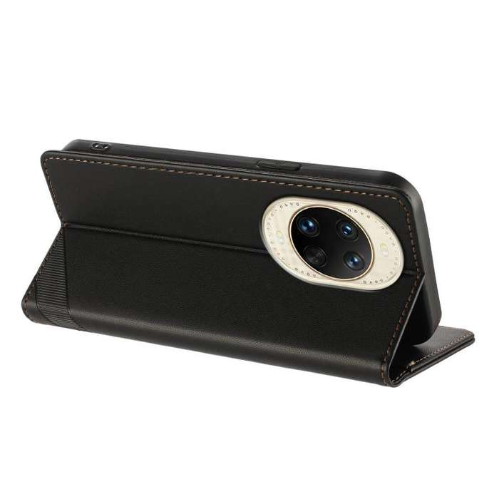For Huawei nova 14 Embossed Multi-functional Wallet Retro Leather Phone Case(Black)