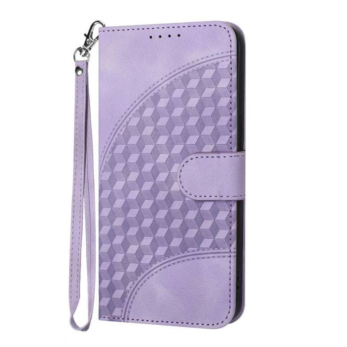 For TCL 60R 5G YX0060 Elephant Head Embossed Phone Leather Case with Lanyard(Light Purple)