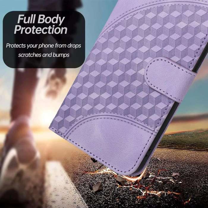 For TCL 60R 5G YX0060 Elephant Head Embossed Phone Leather Case with Lanyard(Light Purple)