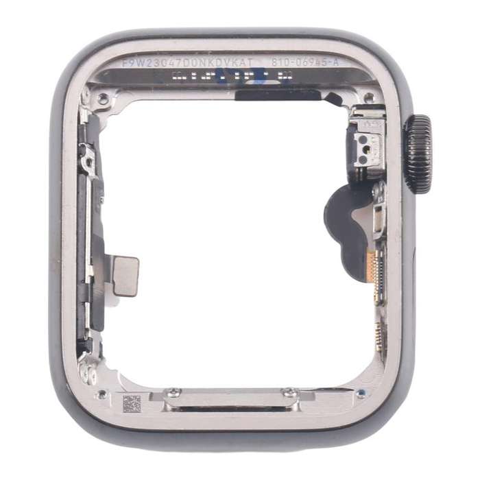 For Apple Watch Series 5 44mm LTE Graphite Steel Middle Frame Bezel Plate with Crown Spin Axis Fl...