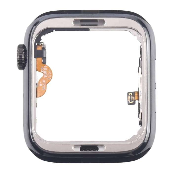 For Apple Watch Series 4 44mm LTE Graphite Steel Middle Frame Bezel Plate with Crown Spin Axis Fl...