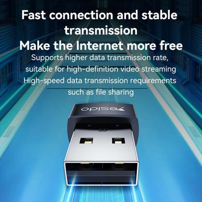 Yesido WP10 WiFi Wireless Dongle 150Mbps High Speed USB Wireless Adapter(Black)