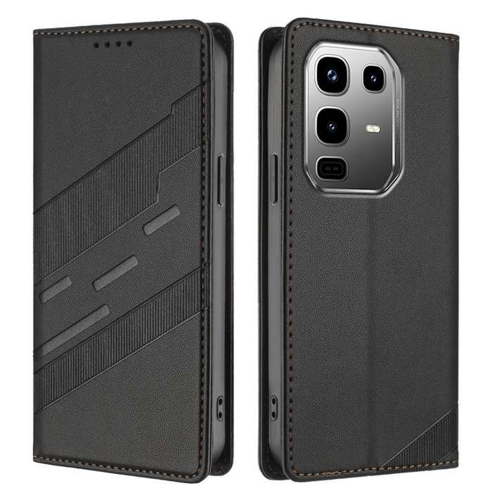 For Infinix Note 50 Pro+ 5G Embossed Multi-functional Wallet Retro Leather Phone Case(Black)