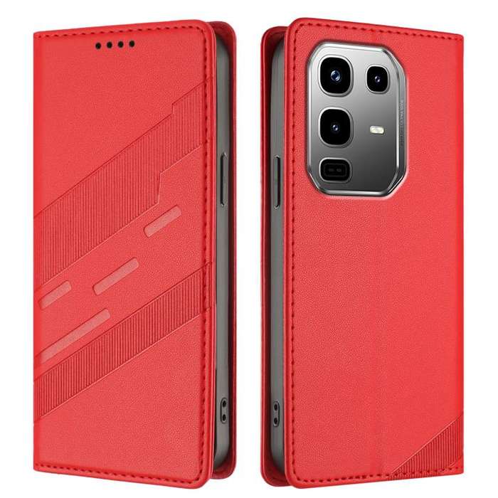 For Infinix Note 50 Pro+ 5G Embossed Multi-functional Wallet Retro Leather Phone Case(Red)