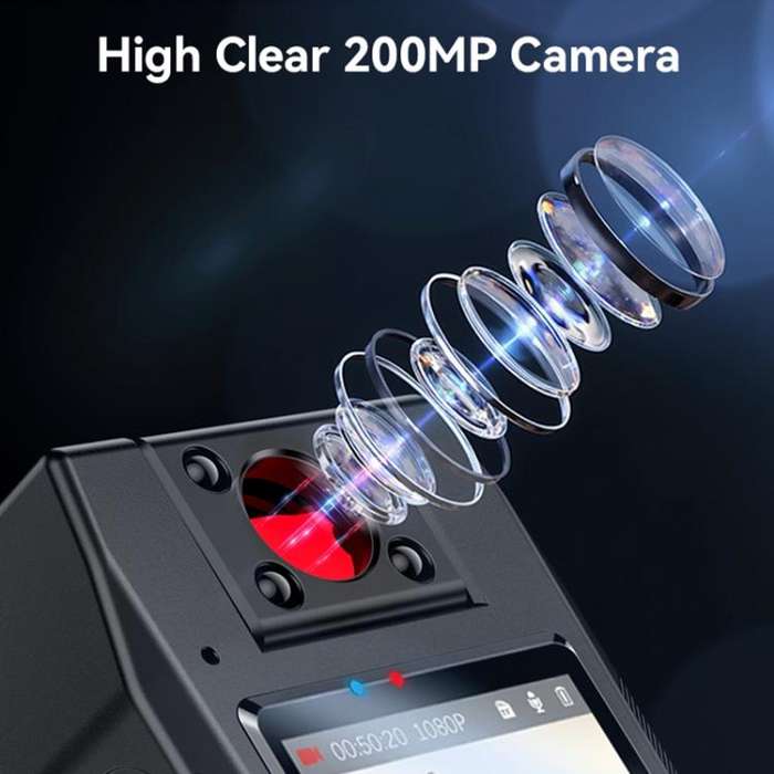 Yesido KM25 1.3 inch 1080P Ultra-clear Night Vision Video Recorder(Black)