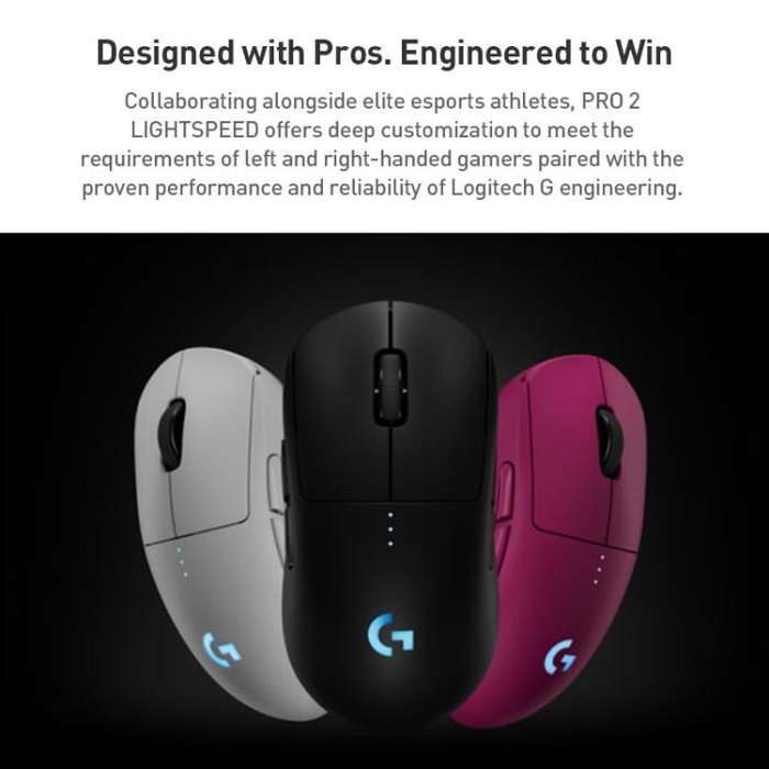 Logitech Pro 2 LIGHTSPEED Wireless Gaming Mouse(Pink)