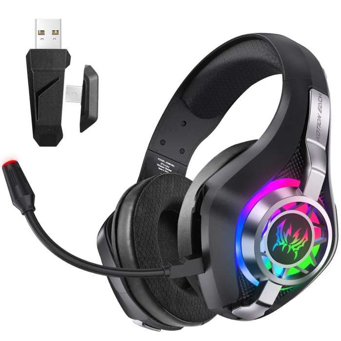 KOTION EACH GS400 Ultra Over Ear Bluetooth Wired 2.4GHz Tri-mode Gaming Headset(Black)