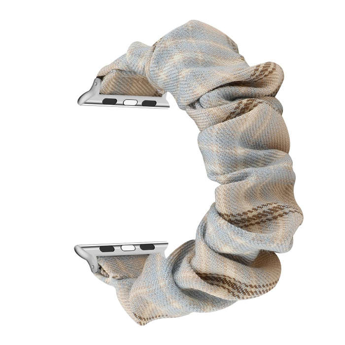 For Apple Watch Series 7 45mm / 6 & SE & 5 & 4 44mm / 3 & 2 & 1 42mm JK Uniform Style Cloth + Sta...