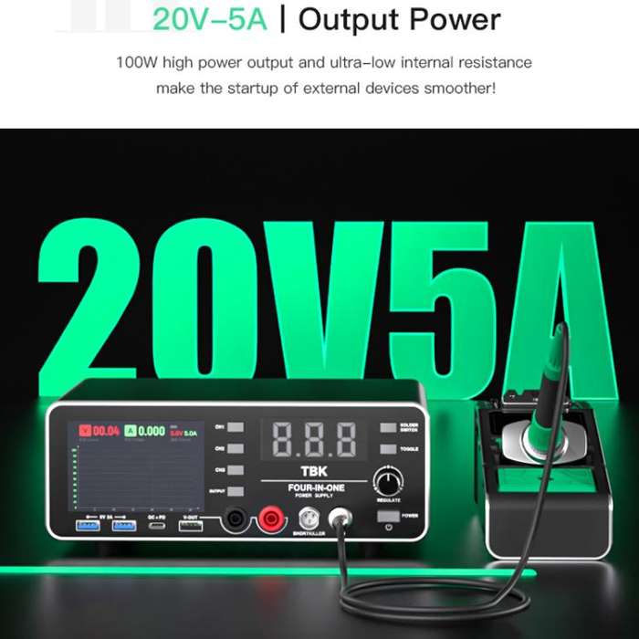 TBK-219 20V / 5A All-purpose Integrated Workstation Power Supply with C210 Soldering Iron, Plug:A...