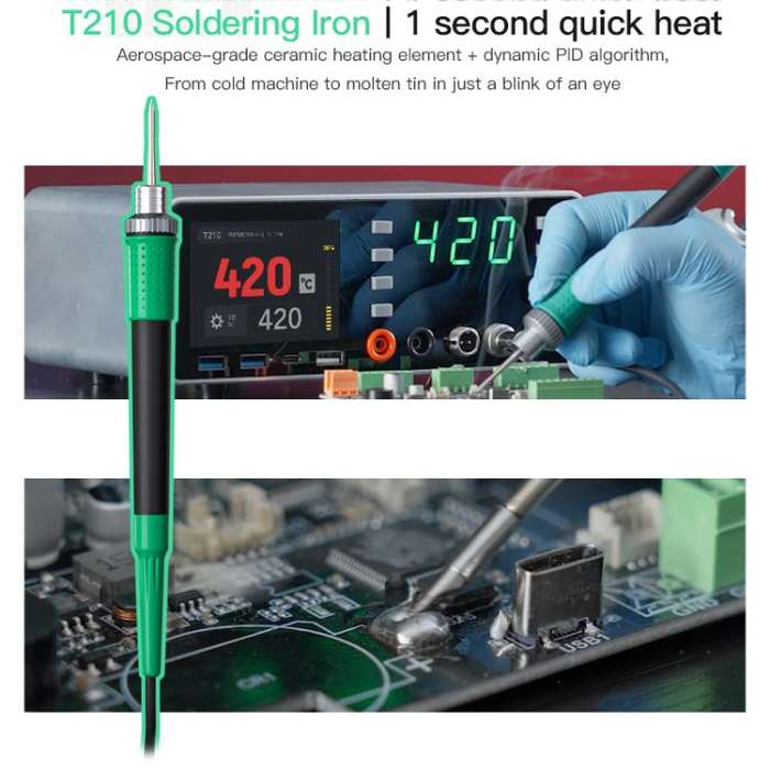 TBK-219 20V / 5A All-purpose Integrated Workstation Power Supply with C210 Soldering Iron, Plug:A...