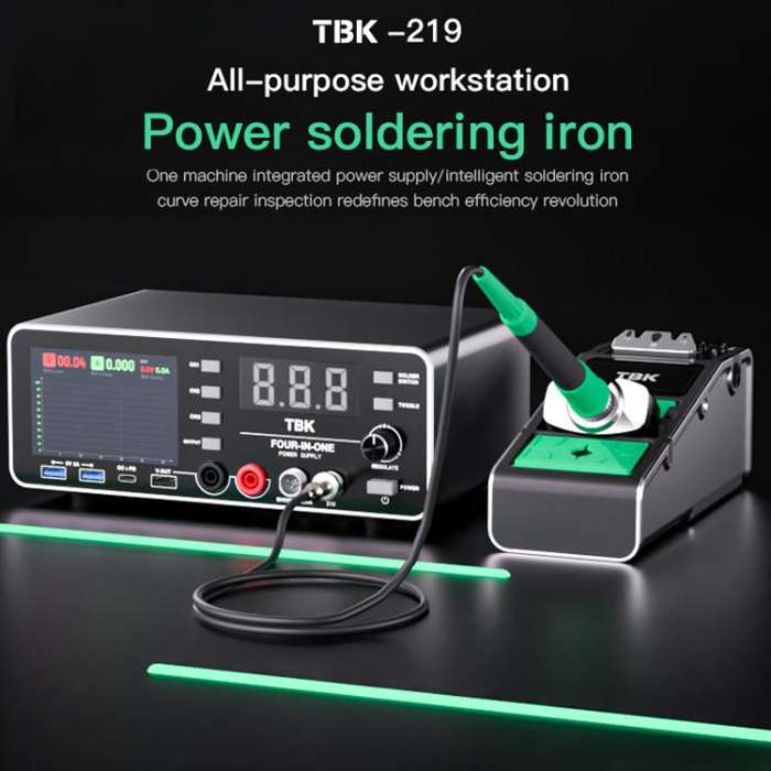TBK-219 20V / 5A All-purpose Integrated Workstation Power Supply with C210 Soldering Iron, Plug:A...