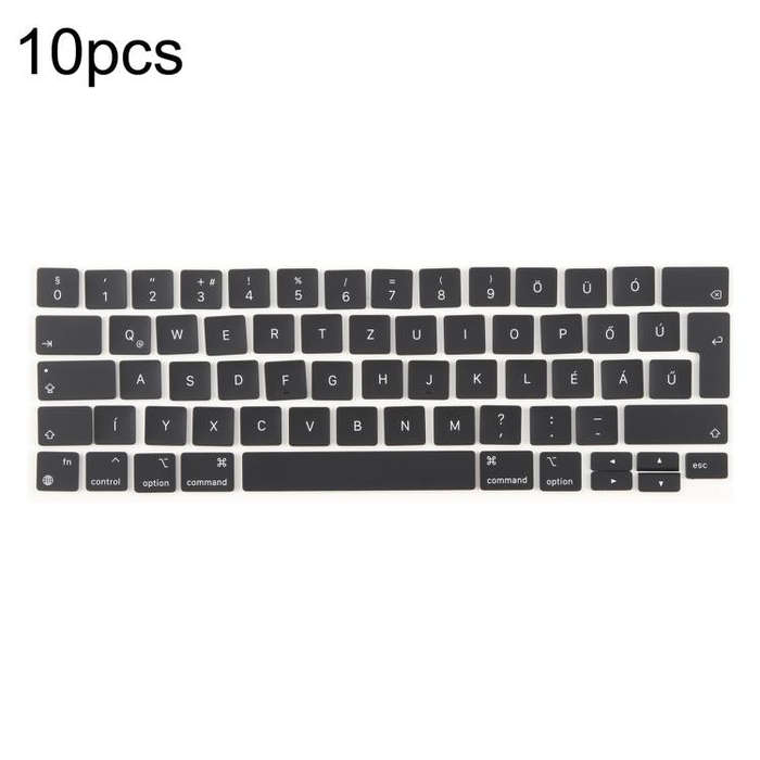 For MacBook A2251 A2289 A2238 A2338 10pcs UK Big Enter Version Keycaps, Language:Hungary